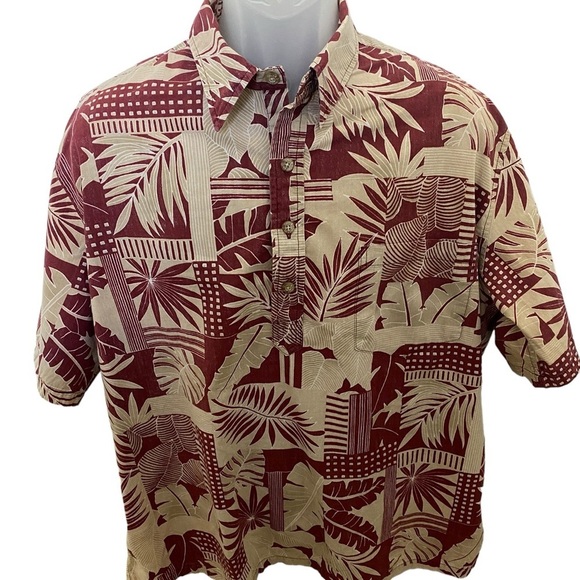 ONO & Company Aloha Hawaiian Tropical Floral Collared Shirt Men XL - Picture 1 of 5